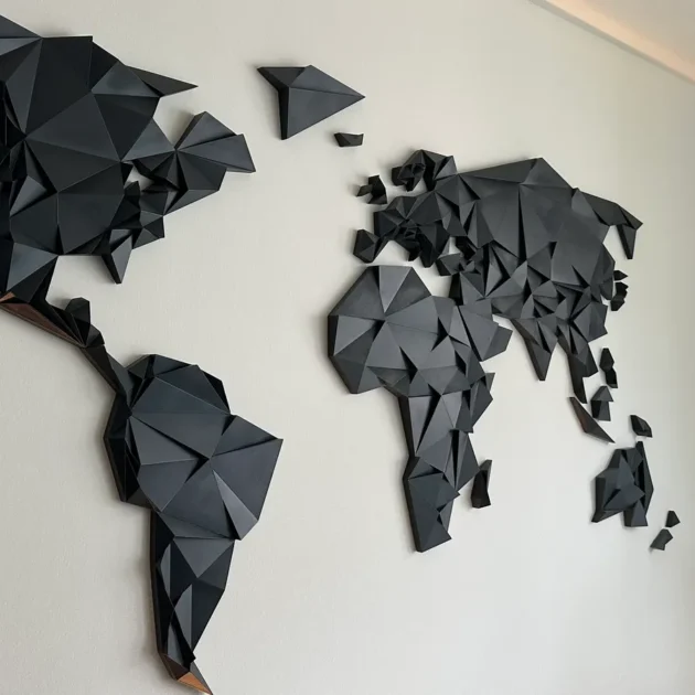 Mappa del mondo a bassa risoluzione